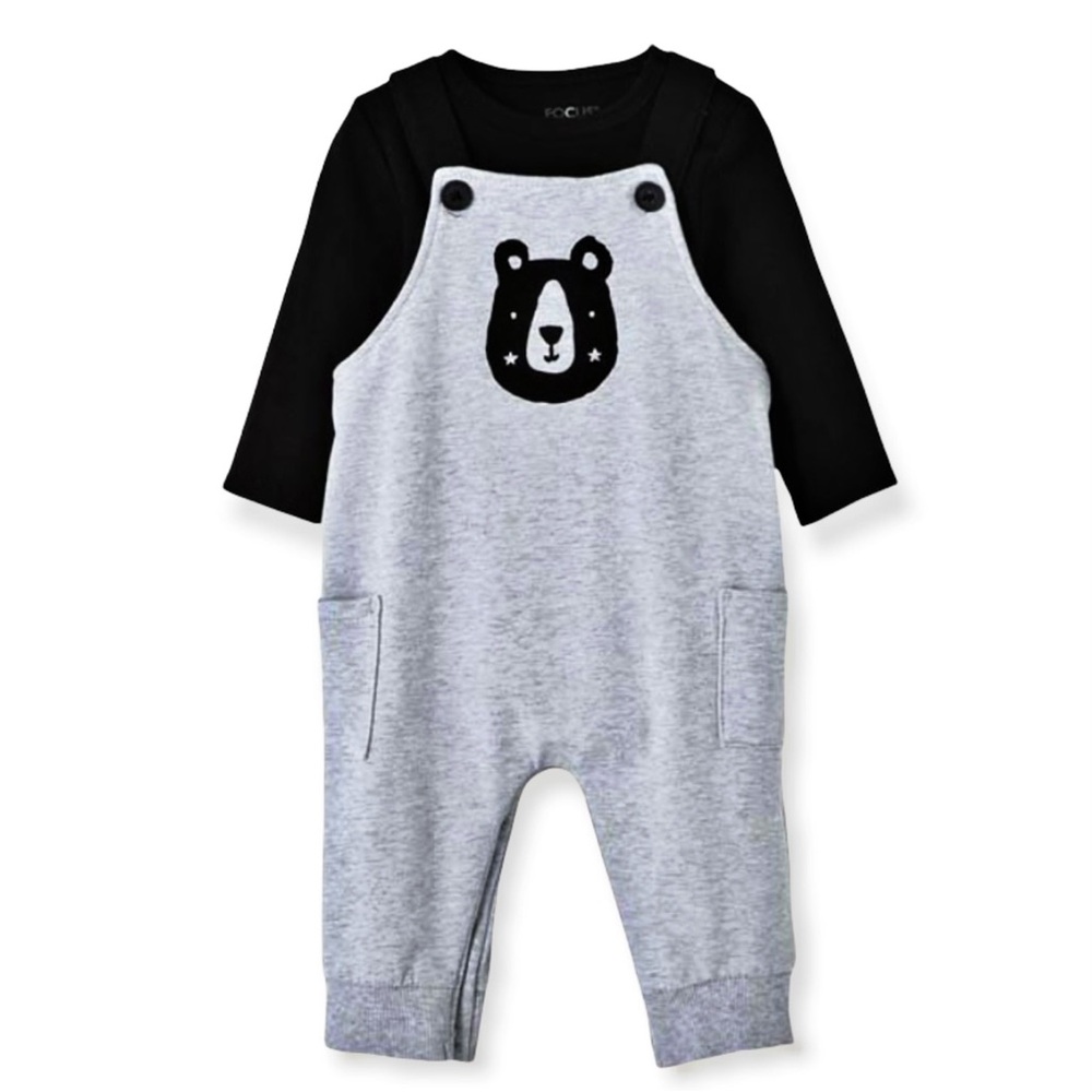 Focus Kids organic overall outfit